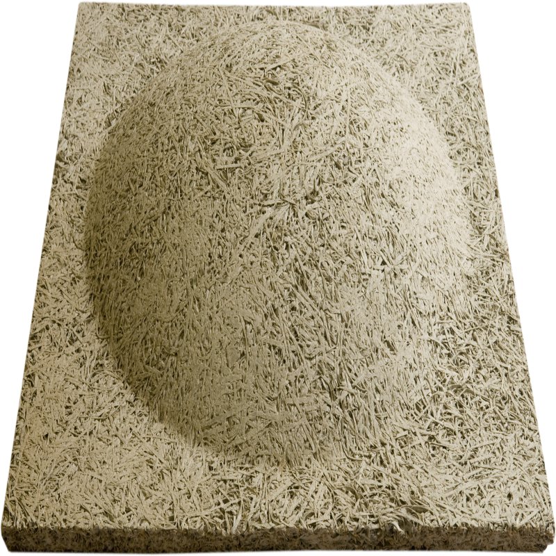 แผ่นเซลโลกรีต ชนิดพิเศษ รุ่น DOME ขนาด 600 x 600 มม.x 10 มม.  (โชว์ผิวด้านนูน) ผิวหน้าแต่งสีสำเร็จ(เท็กซ์เจอร์)