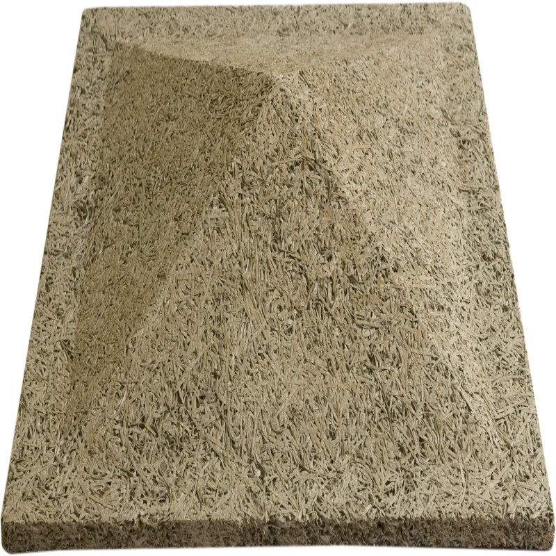 แผ่นเซลโลกรีต ชนิดพิเศษ รุ่นSHELL ขนาด 600 x 600 มม.x 10 มม.  (โชว์ผิวด้านหลุม) ผิวหน้าธรรมชาติและพ่นสีสำเร็จ